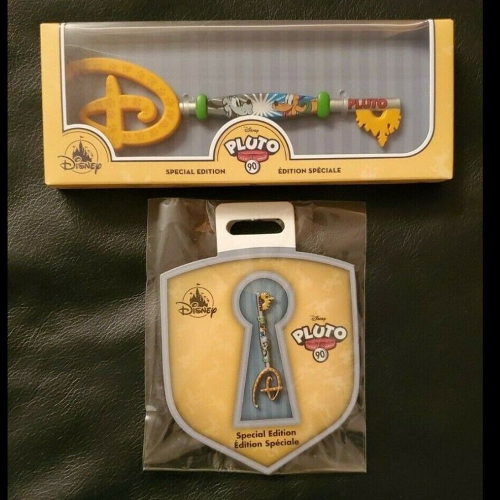 Pluto 90th Anniversary Key and Pin Limited Edition